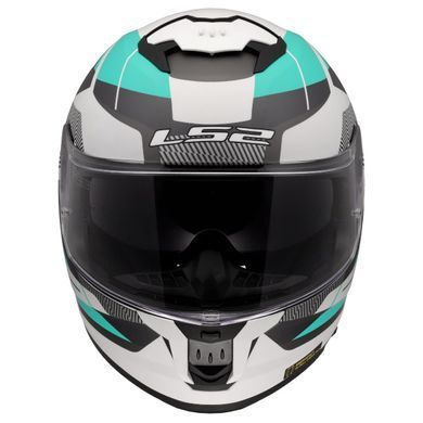 Мотошлем LS2 FF808 Stream 2 Road Cyan Light Grey L
