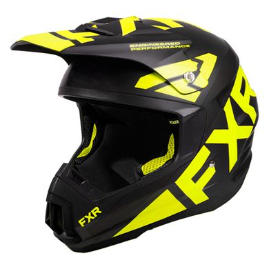 Мотошолом FXR Torque Team 22-Black/Hi-Vis S