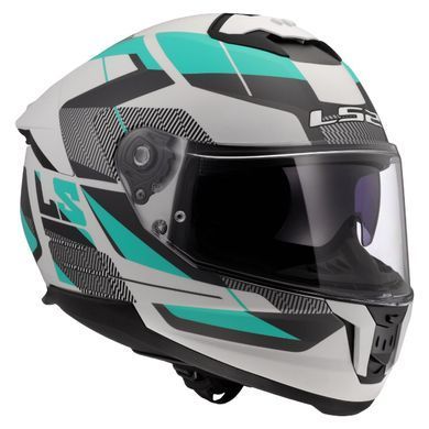Мотошлем LS2 FF808 Stream 2 Road Cyan Light Grey L