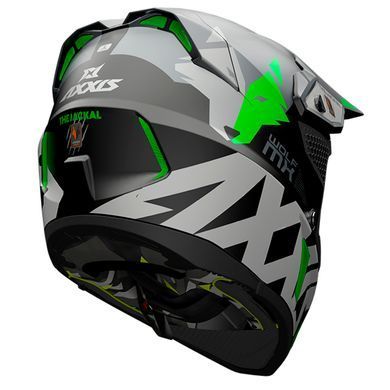 Мотошолом AXXIS WOLF Jackal B6 Matt Green L