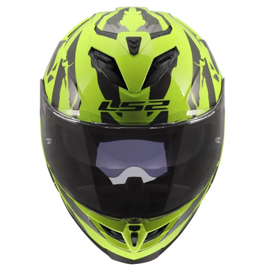 Мотошолом LS2 FF818 Storm 3 Kaos Hi-Vis Yellow L