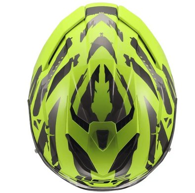 Мотошолом LS2 FF818 Storm 3 Kaos Hi-Vis Yellow L