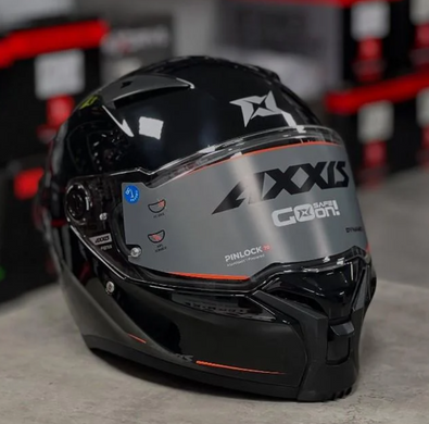 Мотошолом AXXIS FENIX SOLID A1 Gloss Black L