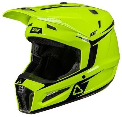 Мотошолом LEATT Moto 3.5 JR Helmet + Goggle Neon Yellow YM