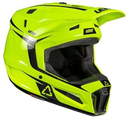 Мотошолом LEATT Moto 3.5 JR Helmet + Goggle Neon Yellow YM