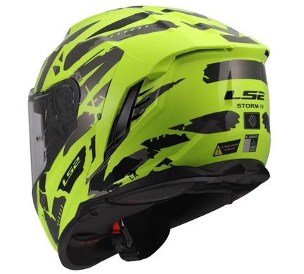 Мотошолом LS2 FF818 Storm 3 Kaos Hi-Vis Yellow L