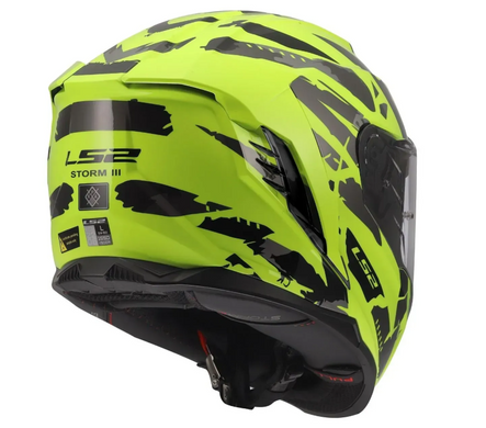 Мотошолом LS2 FF818 Storm 3 Kaos Hi-Vis Yellow L