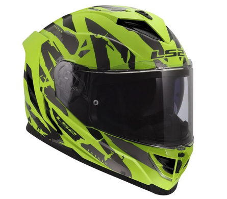 Мотошолом LS2 FF818 Storm 3 Kaos Hi-Vis Yellow L