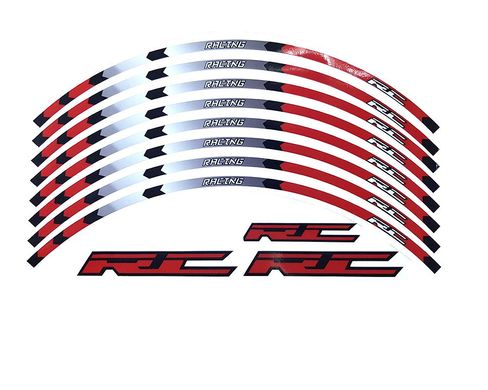 Наклейка на обід колеса RC Racing Red