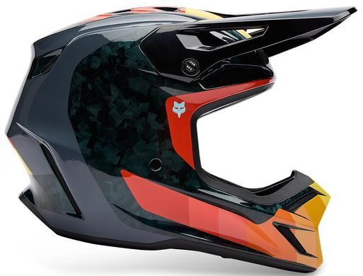 Шолом FOX V3 RS HELMET - GRID Orange XXL