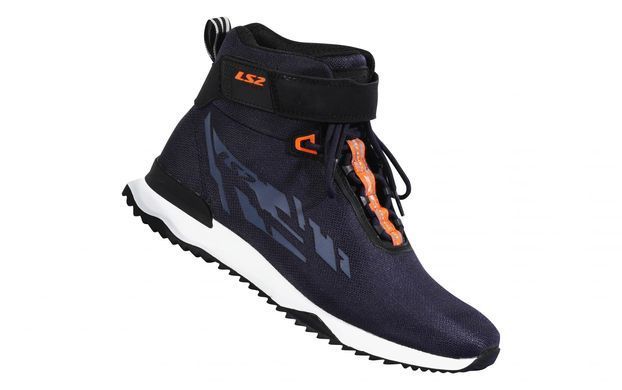 Моточеревики LS2 Acrux Man Boots Dark Blue Hi-Vis Orange 43