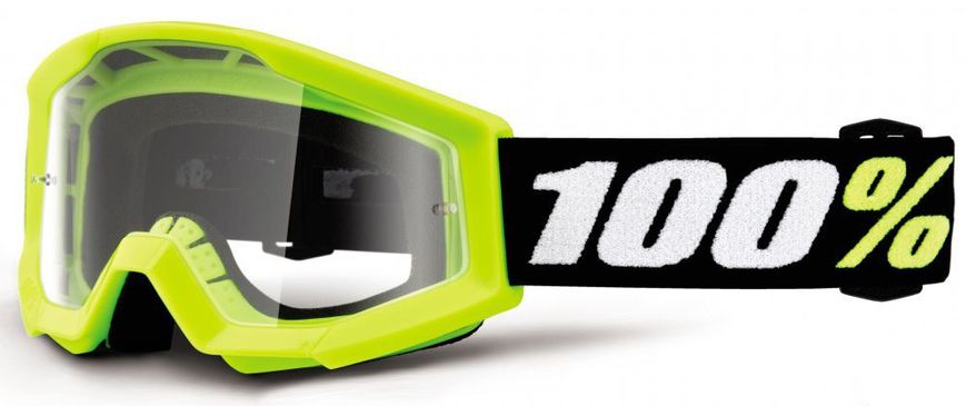 Маска кросова дитяча 100% STRATA MINI Goggle Yellow - Clear Lens