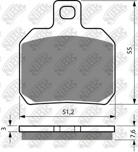 Колодки гальмівні NIBK Pm152