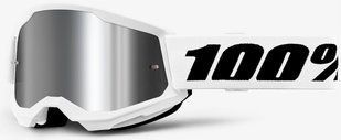 Окуляри 100% STRATA 2 White - Mirror Silver Lens, Mirror Lens
