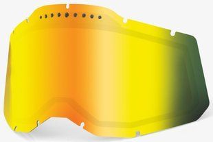 Лінза 100% RC2/AC2/ST2 (Gen.2) Dual Vented Lens [Mirror Gold], Dual Mirror Gold Lens