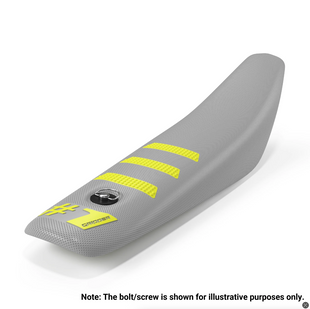 Чохол для мотосидіння Onegripper - LIGHT RIB MINI - Light Grey/Neon Yellow (дитячі мото)