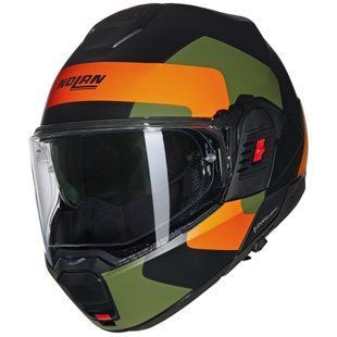 Мотошолом Nolan N120-1 OMOCROMO Black-Orange