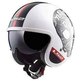 Мотошлем LS2 OF599 Spitfire Inky White-Black L