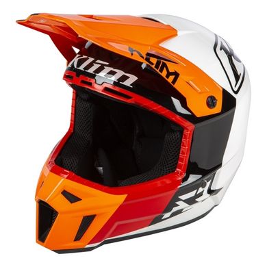 Мотошлем KLIM F3 ECE/DOT Prizm Orange Krush L