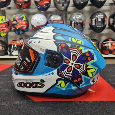 Мотошолом AXXIS DRAKEN S Star C17 Matt Blue L