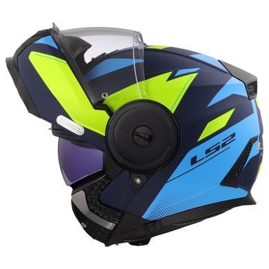 Мотошолом LS2 FF902 Scope 2 Duria Blue Hi-Vis Yellow L