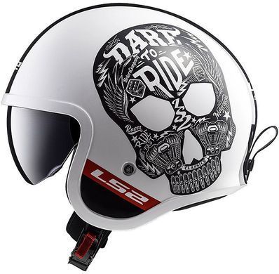Мотошлем LS2 OF599 Spitfire Inky White-Black L