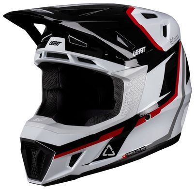 Шолом LEATT Moto 7.5 Helmet + Goggle White/Red XL