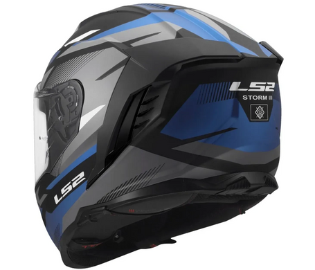 Мотошолом LS2 FF818 Storm 3 Komai Black Blue L