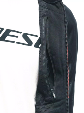 Dainese HEROSPHERE AIR TEX JACKET BLACK RED DIAMOND 56