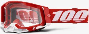 Окуляри 100% RACECRAFT 2 Red - Clear Lens, Clear Lens