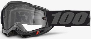 Маска кросова 100% ACCURI 2 ENDURO MTB Goggle Black Dual Clear Lens