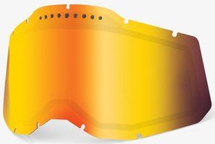 Лінза 100% RC2/AC2/ST2 (Gen.2) Dual Vented Lens [Mirror Red], Dual Mirror Red Lens