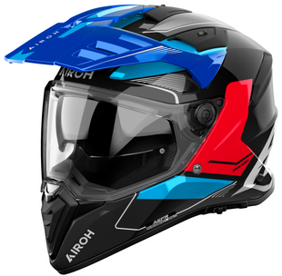 Шолом AIROH BANDIT TUNE blue/red gloss L