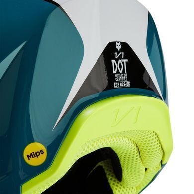 Мотошолом FOX V1 NITRO HELMET Maui Blue, L