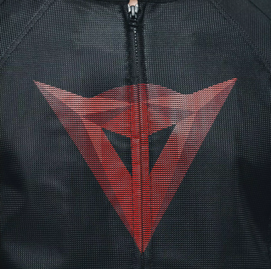 Dainese HEROSPHERE AIR TEX JACKET BLACK RED DIAMOND 56