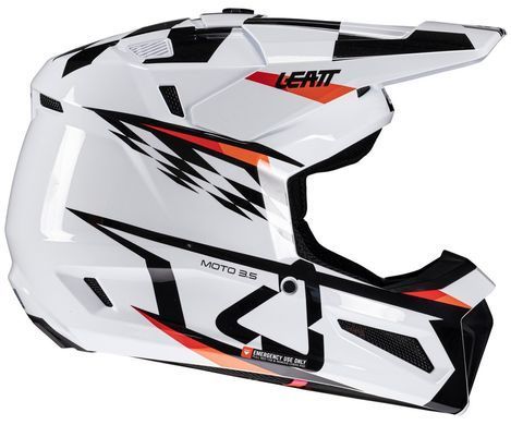 Шолом LEATT Moto 3.5 JR Helmet + Goggle White YM