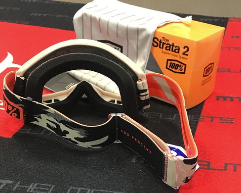 Мотоочки 100% STRATA Goggle II Kombat - Clear Lens