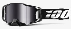 Маска кроссовая 100% ARMEGA Goggle Black - Silver Flash Lens, Mirror Lens