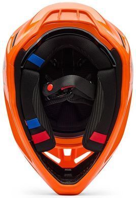 Мотошолом FOX V3 RS Helmet FRACTURE Flo Orange L