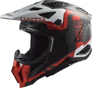 Мотошолом LS2 MX703 C X-Force Victory Red White XXXL