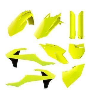 Пластик Polisport MX kit - Kawasaki (16-) Flo Yellow Kawasaki