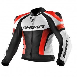 Мотокуртка Shima STR Orange Fluo/ White M