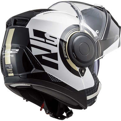 Мотошлем LS2 FF902 Scope Arch Gloss White Titanium S