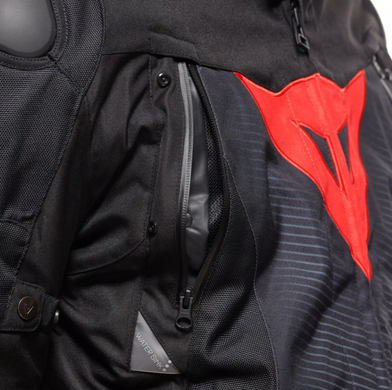 Мотокуртка Dainese SUPER SPRINT D-DRY JACKET BLACK BLACK RED-LAVA 52