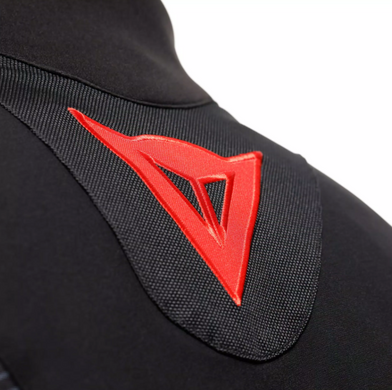 Мотокуртка Dainese SUPER SPRINT D-DRY JACKET BLACK BLACK RED-LAVA 52