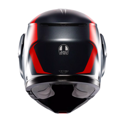 Мотошолом AGV STREETMODULAR (E2206) RESIA matt grey/silver/red L