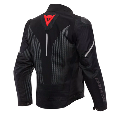 Мотокуртка Dainese SUPER SPRINT D-DRY JACKET BLACK BLACK RED-LAVA 52