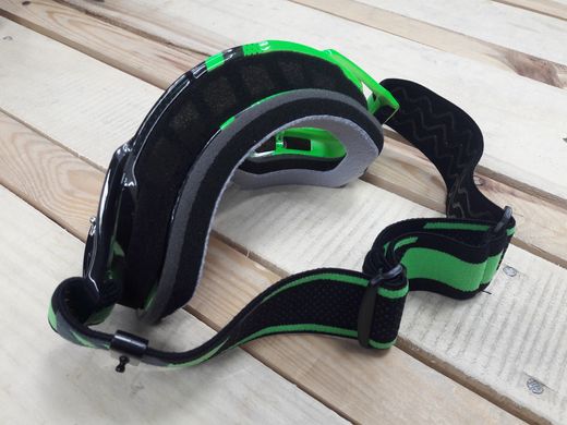 Мотоочки MT Goggles Mx Evo Stripes Black/Green