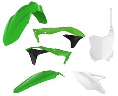 Пластик Polisport MX kit - Kawasaki (16-) Green/White Kawasaki