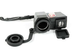 USB ExtremeStyle MUS04 2х2.1А та прикурювач на кермо
